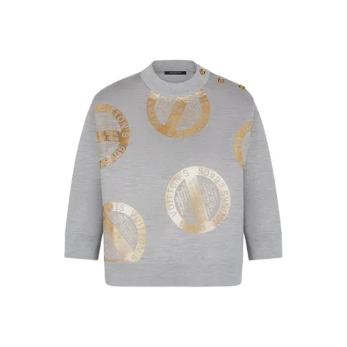 LOUIS VUITTON FW21 Кашемировый свитер женский серый