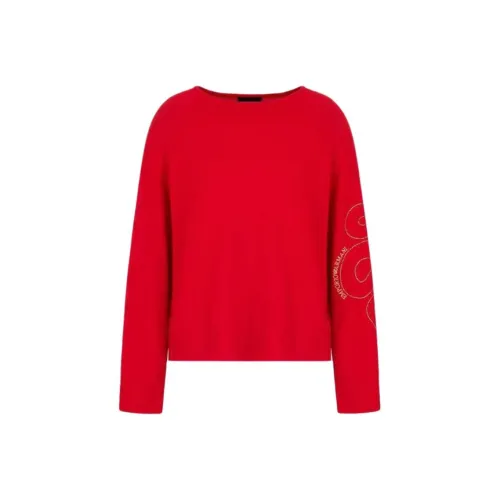 EMPORIO ARMANI SS25 Свитер Женский Красный