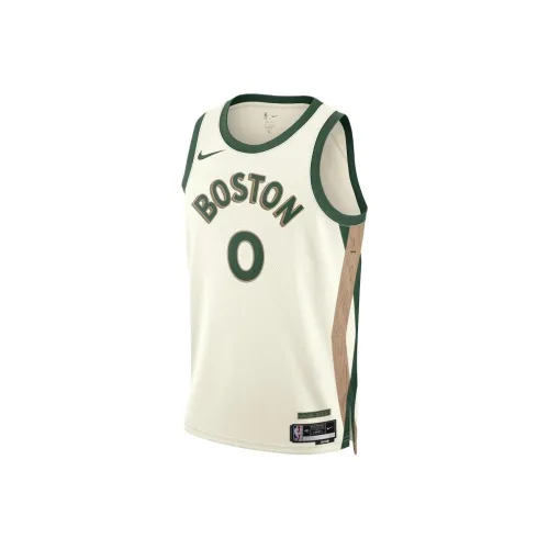 NBA Nike Boston Celtics Городской Edition Swingman Баскетбольная Джерси Унисекс Экрю