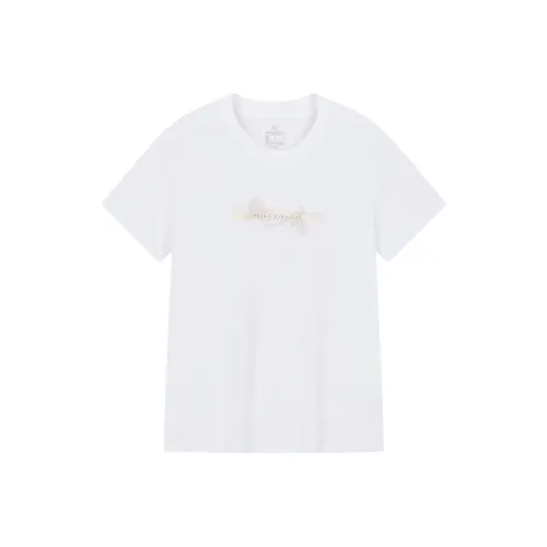 361° Стандартная T-рубашка Женская Натуральный Белый