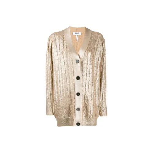 MSGM Абрикос Женская Трикотажная Одежда