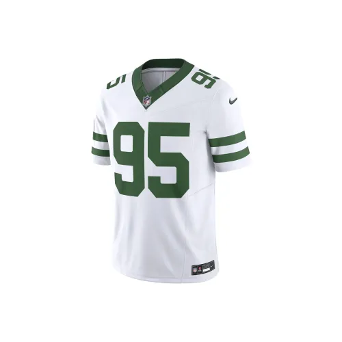 nike NFLNew York Jets FW24 Quinnen Williams Dri Fit Регби Джерси Мужской Белый