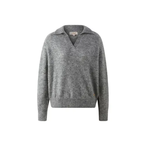 E.land Свитер Женский Средний Серый