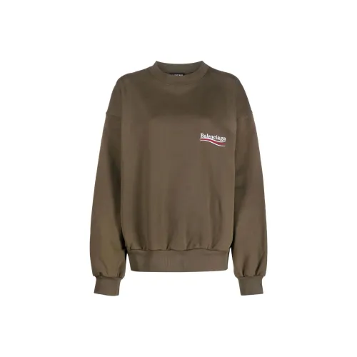 Balenciaga SS22 Свитшот Регулярный крой Женский Коричневый
