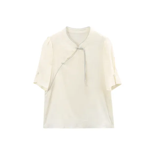 A paradise for awakening Рубашка Женские Бежевый