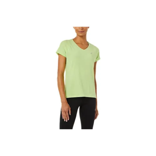 Asics V-Neck SHORT SLEEVE TOP T-Shirt Женская Lime Green
