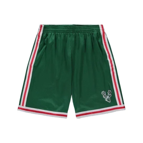 NBA x MITCHELL NESS Milwaukee Bucks Баскетбольные шорты Мужской Зеленый