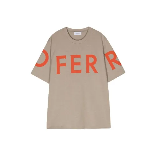 Ferragamo SS24 T Рубашка Женская Песочно-Бежевая