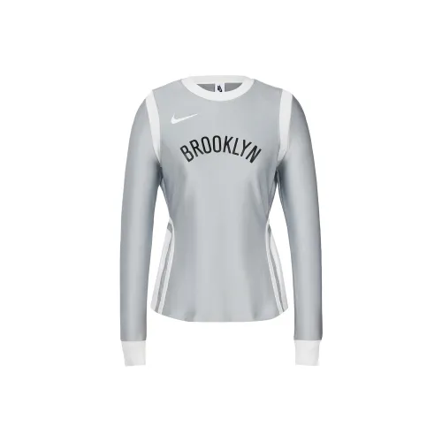 Толстовка Nike Nets Женская Серебряная