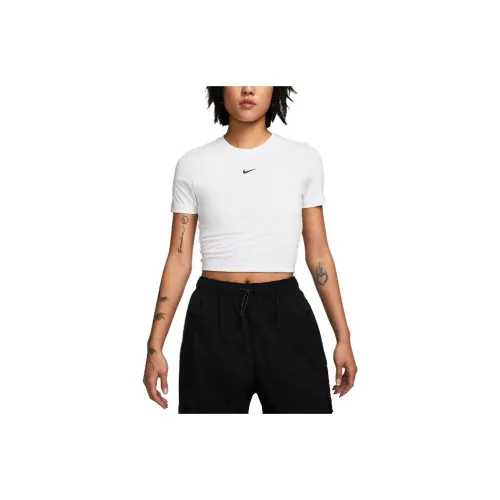 Nike Sportswear Комплект с короткими рукавами T-рубашка Женская Белая