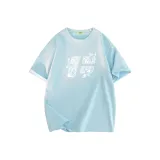 Светло-синий с принтом