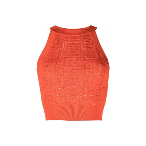 BALMAIN Оранжево-красные Женские Камисоли