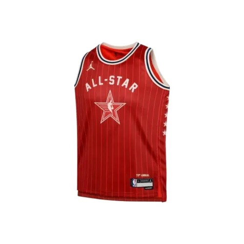 NBA Western Conference Jordan Brand All Star 2024 Swingman Fan Edition Баскетбольная Джерси Мужская Темно-Красная