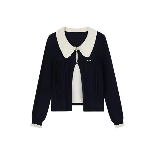 ALXNAN Свитер Женский Темно-Синий