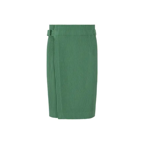 Homme Plissé Issey Miyake FW24 Повседневные шорты Мужские Зеленые