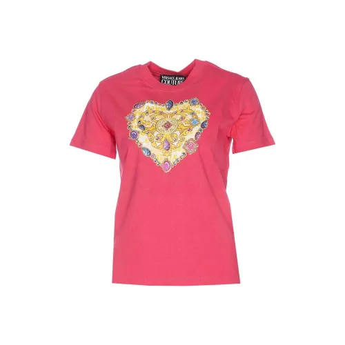 VERSACE JEANS COUTURE T-рубашка женская фуксия