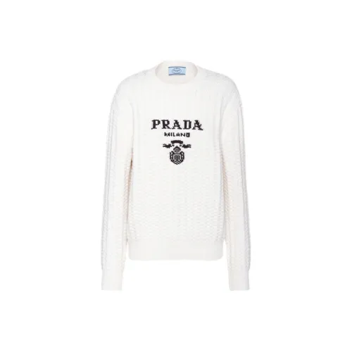 PRADA Белый Женские Кашемировые Свитеры