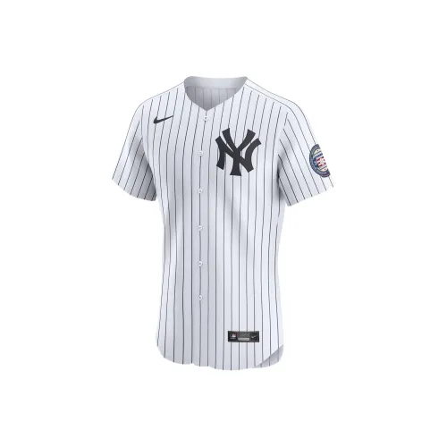 Nike x MLB Dri FIT ADV New York Yankees Derek Jeter Футбол Джерси Мужской Белый