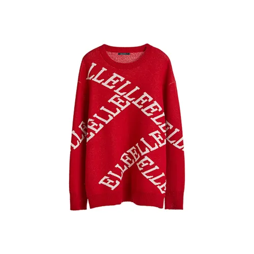 ELLE Red Women's Sweaters ELLE Красный Женские Свитера