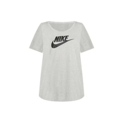Nike Стандартная T-рубашка Женская Темно-серый Фотиния