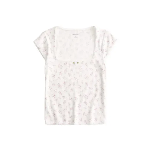 Hollister Стандартная футболка женская цвет слоновая кость