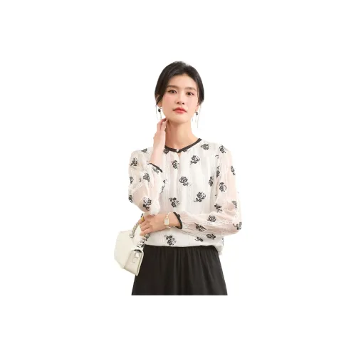 JINJU Белые Женские Футболки