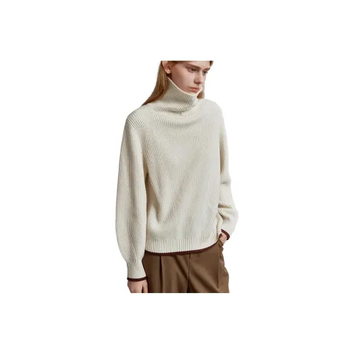 Elle Экрю Женские Свитеры