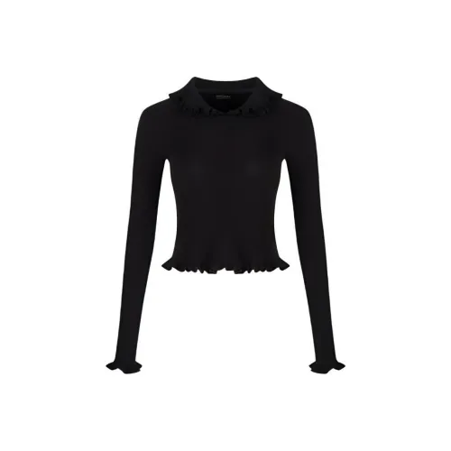 CatPunch Трикотаж Женский Матовый Черный