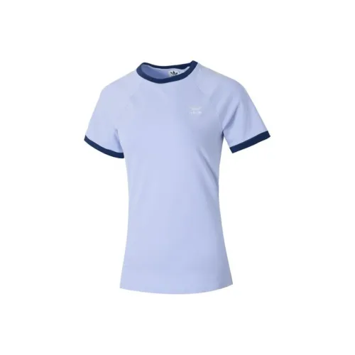 Adidas Originals Реглан-рукав Т-рубашка Женская Темно-фиолетовая