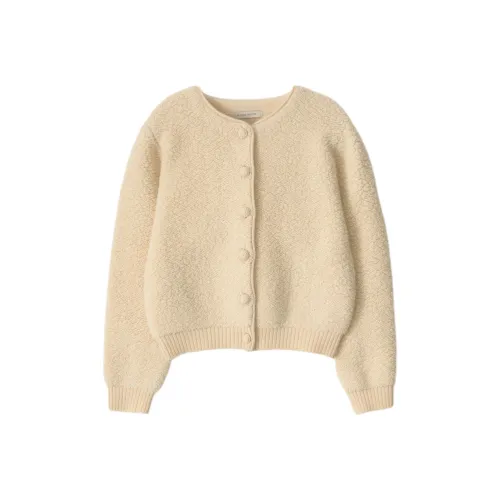 NOTHING WRITTEN FW24 Lett Boucle Кардиган Свитер Женский Айвори Айвори