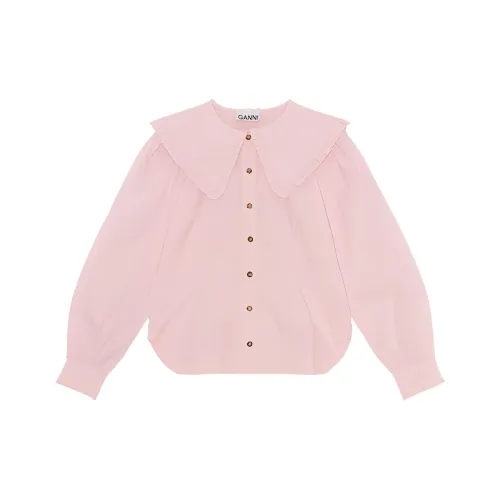 GANNI Розовые Женские Рубашки
