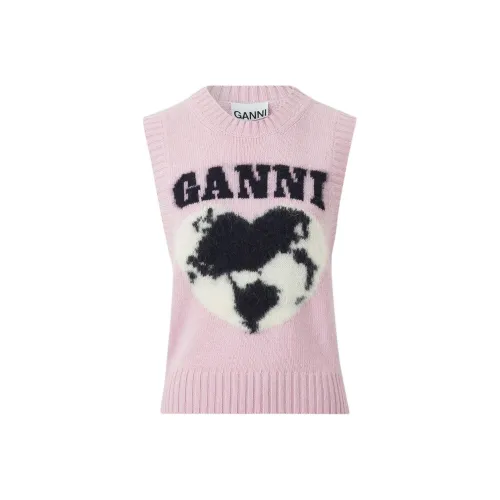 GANNI Розовые Женские Свитеры