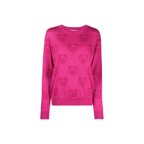 MOSCHINO FW22 Свитер Женский Фуксия