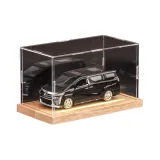 1:32 Toyota Alphard [Черный] + Массивная древесина Пыльная крышка