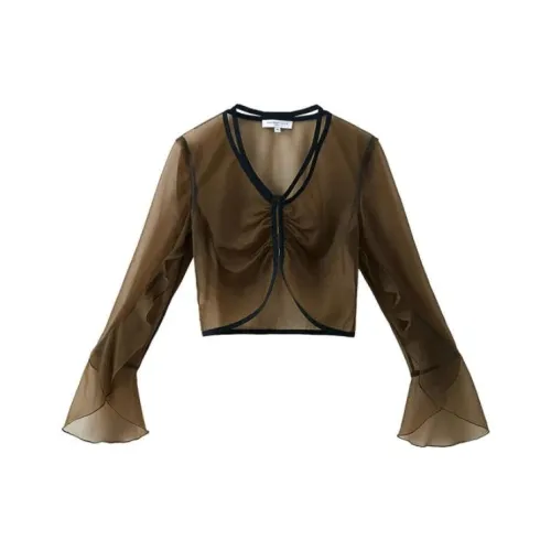 SUNDAY LIFE T-рубашка Женская Кофейного цвета