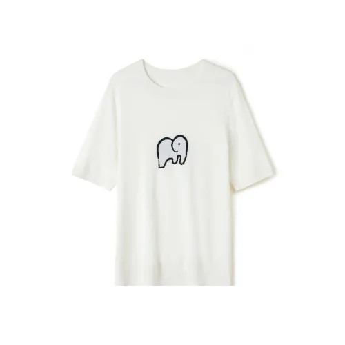 SNOWFORTE Комплект с короткими рукавами T-рубашка Женская Белая