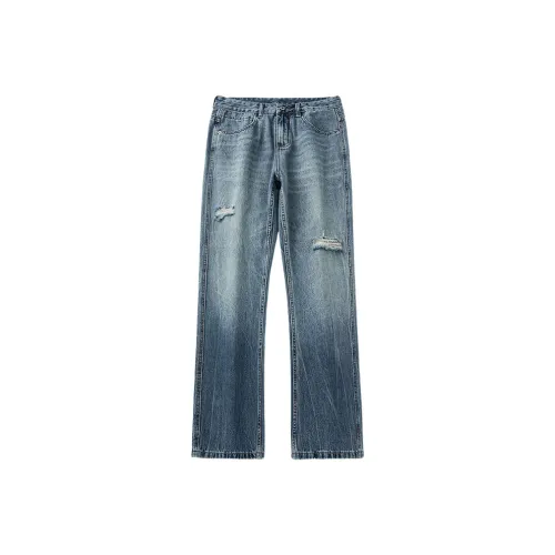 SANSHILIUJIE Синий Мужской Джинсы