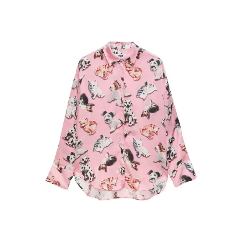 MSGM Розовые Женские Рубашки