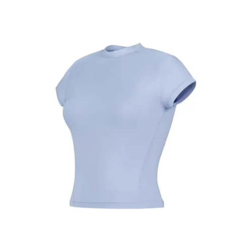 New Balance совместный бренд Стандартная футболка Женская Синяя