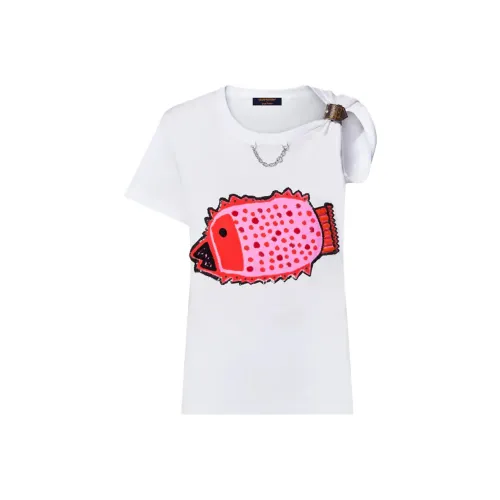 Louis Vuitton x Yayoi Kusama T-рубашка Женская Белая