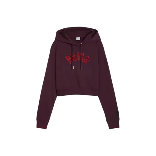 PUMA CLASSICS Relaxedhoodie Толстовка Женская Полуночная слива