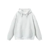 С капюшоном - Бело-серый