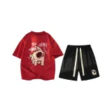 Gucci Красная футболка + черные шорты