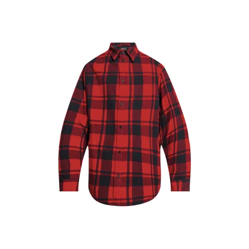 Balenciaga Рубашка Стандартного Кроя Женская Красная