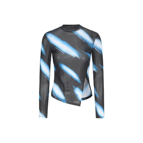 GIMING T Рубашка Женская Черная Синяя