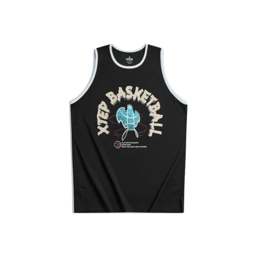 XTEP Баскетбольная Джерси Унисекс Глубокий Черный