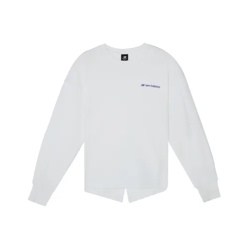 New Balance Solid Color Minimalistic Белый Унисекс Свитшоты