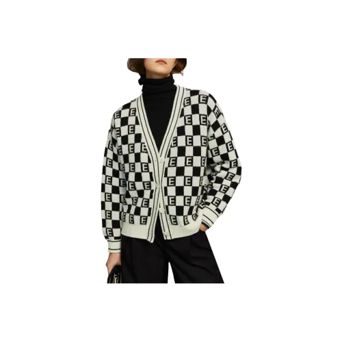 ELLE Черный Белый Женские Свитера