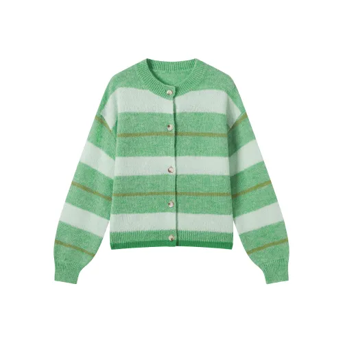 DIALOGUE Свитер Женский Лесной Зеленый Полосы