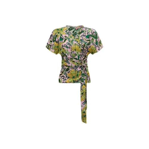 DVF Diane Von Furstenberg SS24 Рубашка Женская Мятно-Зеленая